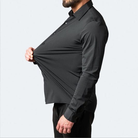 Camisa Flexível Ultra Comfort® Tecido Seda Gelo - Não amarrota Vestuário Masculino Direct Ofertas
